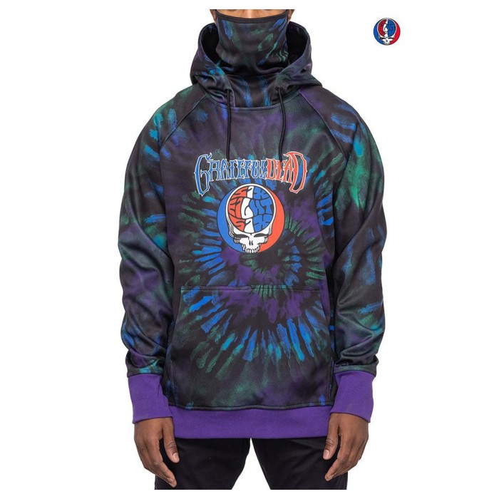 686 Men's Snow Hoodie Bonded Fleece Pullover Grateful Dead