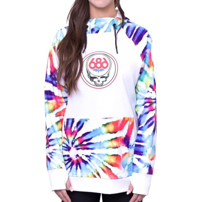 686 Γυναικείο Fleece Φούτερ Πουλόβερ με Κουκούλα Bonded Grateful Dead ΡΟΥΧΑ ΠΟΛΗΣ