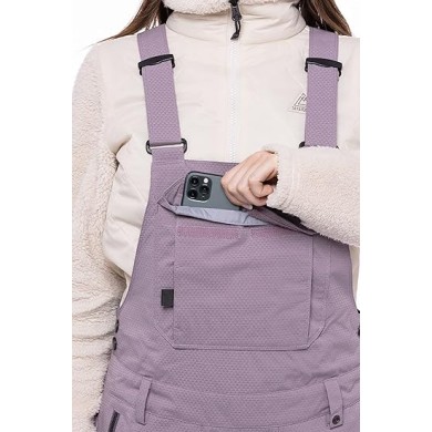 686 Γυναικείο Σκι - Snowboard Σαλοπέτα με Επένδυση και Τιράντες Black Magic ΡΟΥΧΑ ΒΟΥΝΟΥ