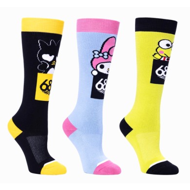 686 Wns Socks Hello Kitty And Friends 3-Pack WOMEN