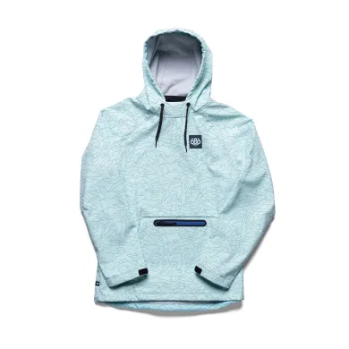 686 Men's Waterproof Jacket Hoodie Blue Hyperchromic APPAREL