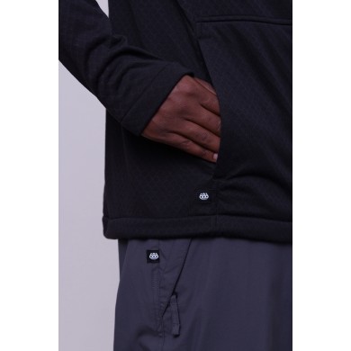 686 Men's Fleece Hoodie Mission Grid SNOW WEAR