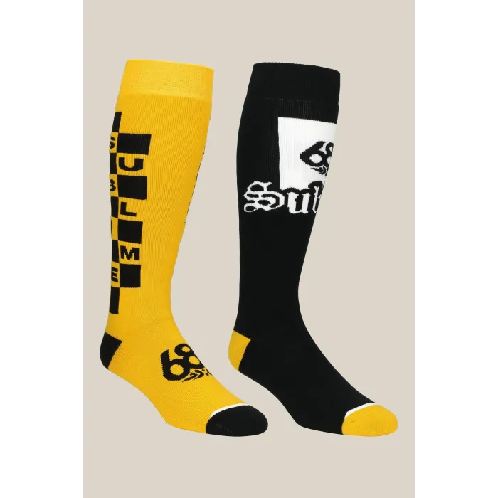 686 Men's Ski/Snowboard Socks Sublime 2 Pack SNOW WEAR