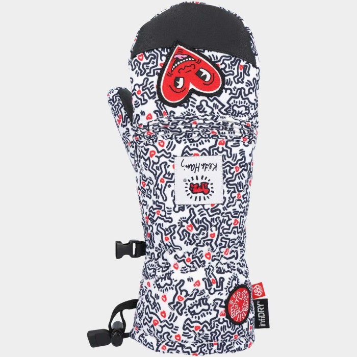 686 Women's Ski - Snowboard Mitts Jubilee Keith Haring SNOW WEAR 686 Women's Ski - Snowboard Mitts Jubilee Keith Haring SNOW WEAR