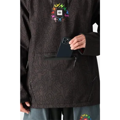 686 Men's Waterproof Jacket Hoody Keith Haring STREET WEAR 686 Men's Waterproof Jacket Hoody Keith Haring STREET WEAR