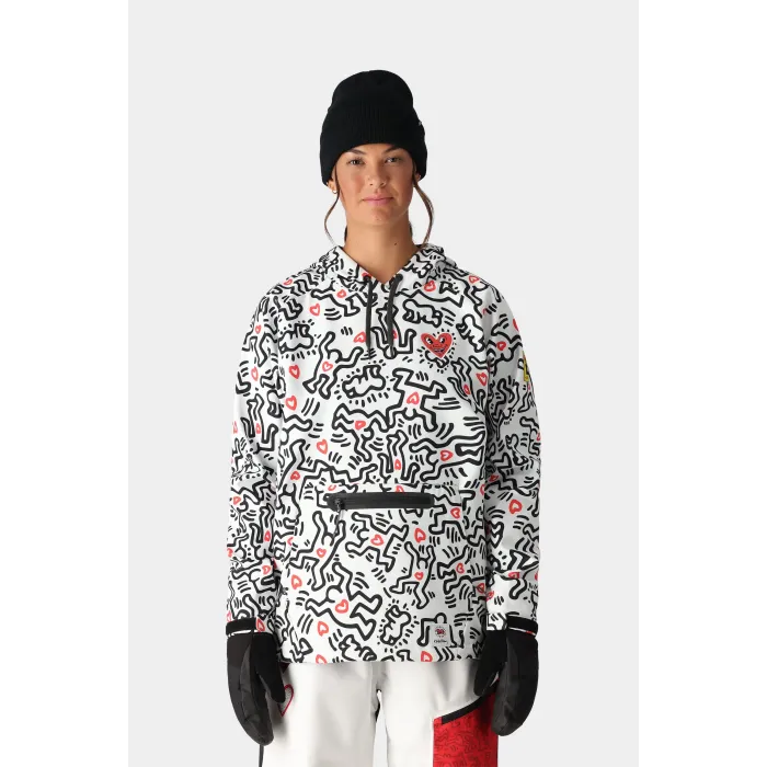 686 Women's Waterproof Jacket Pullover Hoodie Keith Haring ΡΟΥΧΑ ΒΟΥΝΟΥ