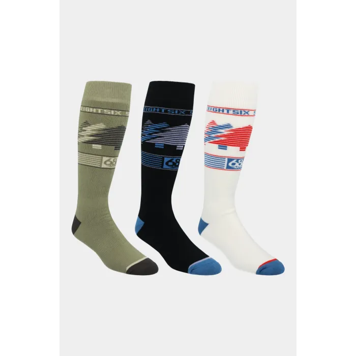 686 Αντρικές Ski - Snowboard Κάλτσες Tree Life 3-Pack ΡΟΥΧΑ ΒΟΥΝΟΥ