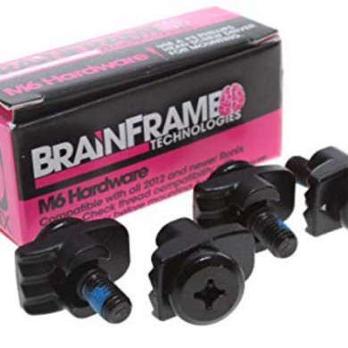 Ronix M6 Brain Frame Boot Hardware- Set of 4 - Black WOMEN