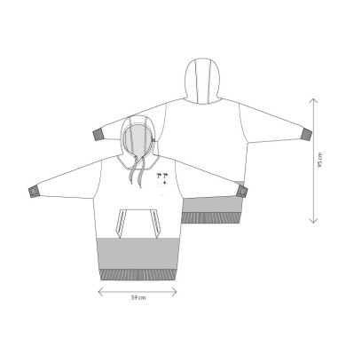 All-In Women's Long Sleeve Poncho Boyfriend All-In Women's Long Sleeve Poncho Boyfriend