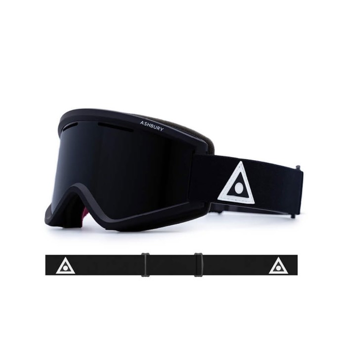 Ashbury Goggles Blackbird Black Triangle / Lens Dark Smoke & Yellow Low Light Ashbury Goggles Blackbird Black Triangle / Lens Dark Smoke & Yellow Low Light