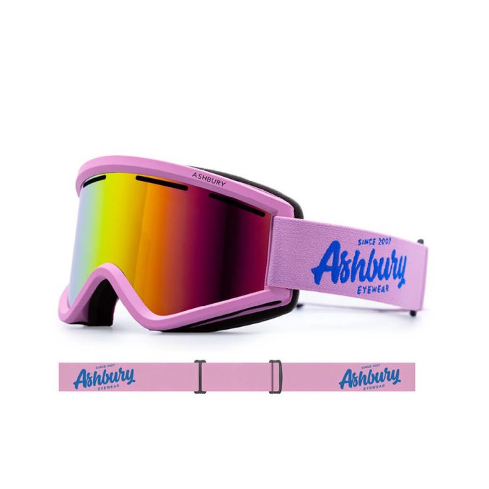 Ashbury Goggles Blackbird Leonard Lens Pink Mirror & Yellow Low Light SNOW SPORTS