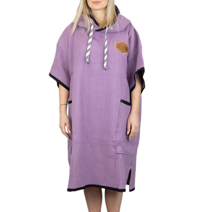 All-In Poncho T Waffle Μοβ All-In Poncho T Waffle Μοβ