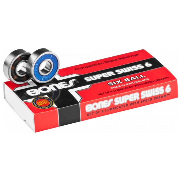 Bones Ρουλεμάν Skate Super Swiss 6 Ball 608 Bones Ρουλεμάν Skate Super Swiss 6 Ball 608