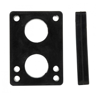 D Street Risers Soft (Pack of 2) Black 1/2 IN SKATE