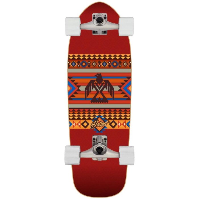 D Street Aztec Baja 29” Surfskate - High-Performance Cruiser SKATE