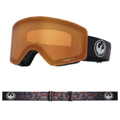 Dragon Goggles R1 OTG Fireleaf/LL Dark Smoke+LL Amber Dragon Goggles R1 OTG Fireleaf/LL Dark Smoke+LL Amber