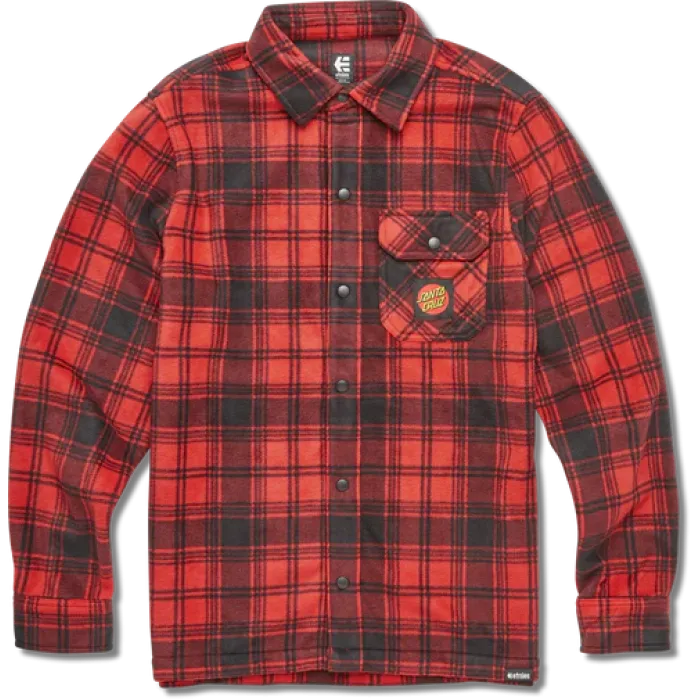 Etnies Men's Shirt Santa Cruz Flame Fleece STREET WEAR