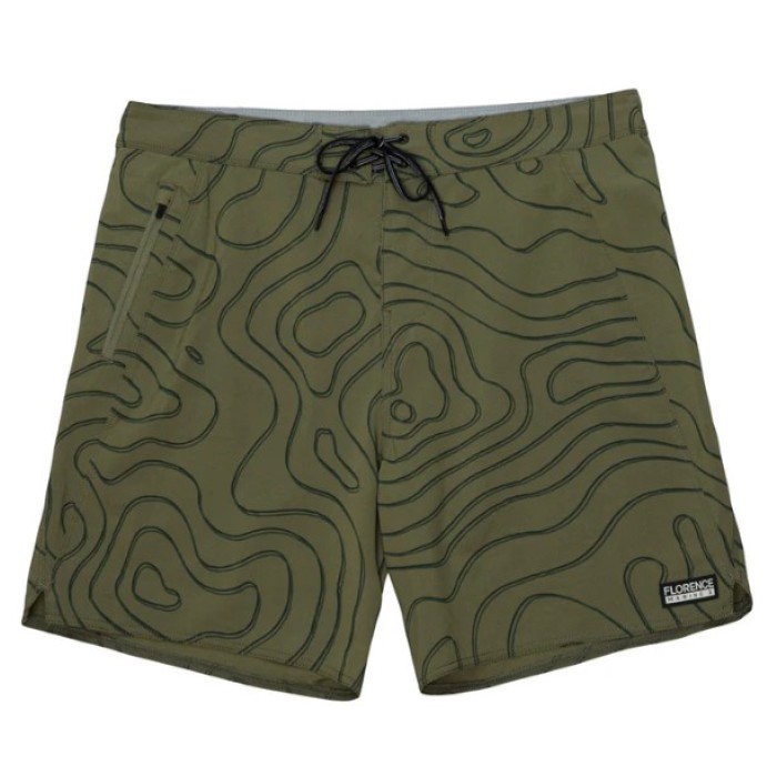 Florence Men's Boardshort Isobar Burnt Olive 