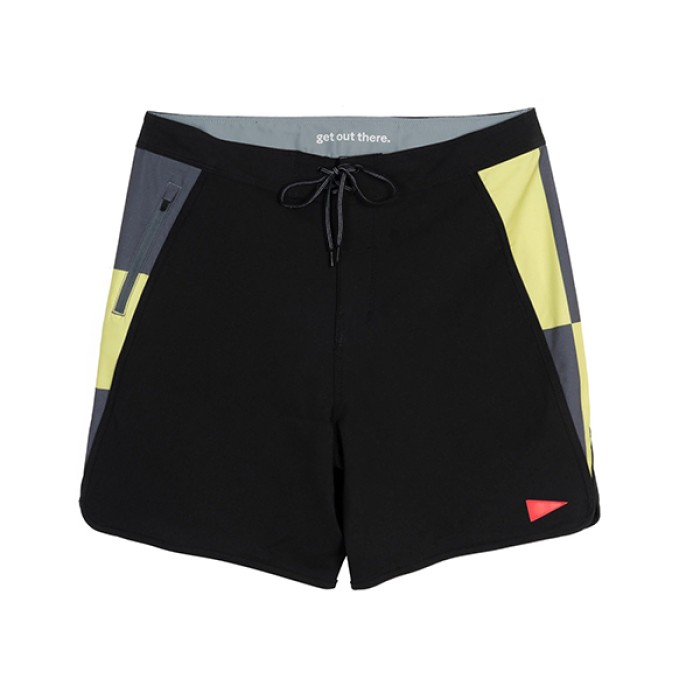 Florence Men's Burgee Boardshort Waypoint Black 