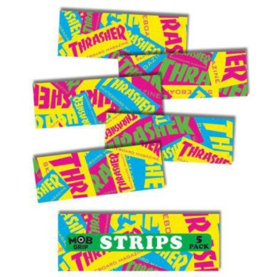 Thrasher Retro Graphic Strips Grip Tape 9in x 3.25in  Bg/5  Mob KIDS