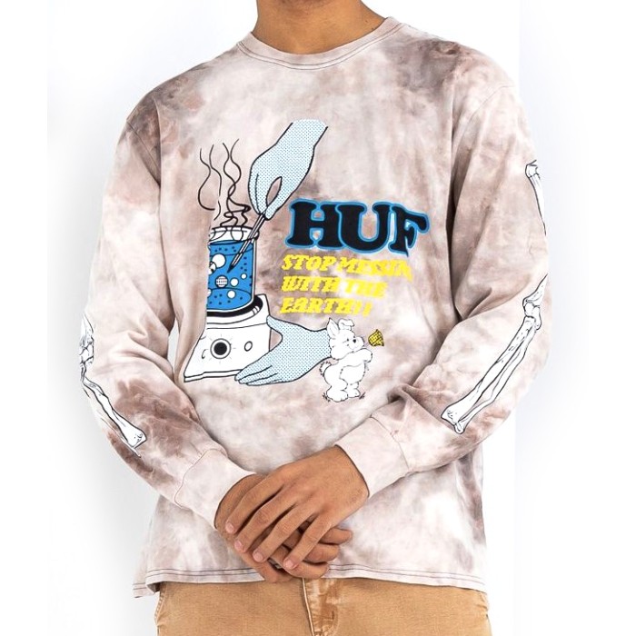 Huf L/S T-Shirt Mess Tie Dye