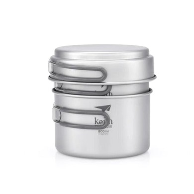 Keith Titanium Σετ 3-τεμ Μαγειρικά Σκεύη Κατασκήνωσης