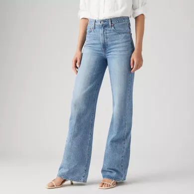 Levi's Women's Jeans Ribcade Wide Leg ΡΟΥΧΑ ΠΟΛΗΣ