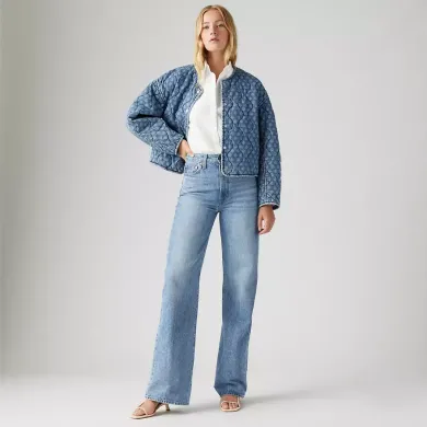 Levi's Women's Jeans Ribcade Wide Leg ΡΟΥΧΑ ΠΟΛΗΣ