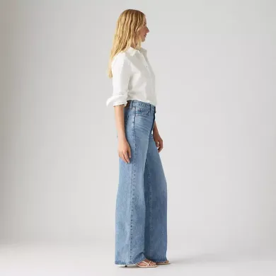 Levi's Women's Jeans Ribcade Wide Leg ΡΟΥΧΑ ΠΟΛΗΣ