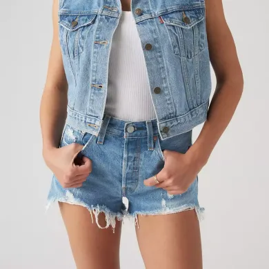 Levi's Women's Denim Shorts 501 Original STREET WEAR Levi's Women's Denim Shorts 501 Original STREET WEAR