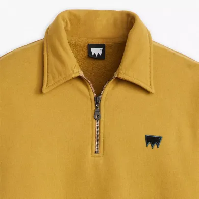 Levi's Men's Knit Skate New Quarter Zip Neutrals STREET WEAR