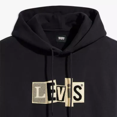 Levi's Men's Hoodie Skate Hoodded Sweatshirt Blacks STREET WEAR Levi's Men's Hoodie Skate Hoodded Sweatshirt Blacks STREET WEAR