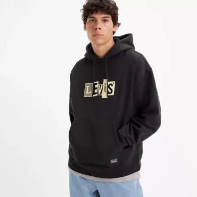 Levi's Men's Hoodie Skate Hoodded Sweatshirt Blacks STREET WEAR Levi's Men's Hoodie Skate Hoodded Sweatshirt Blacks STREET WEAR