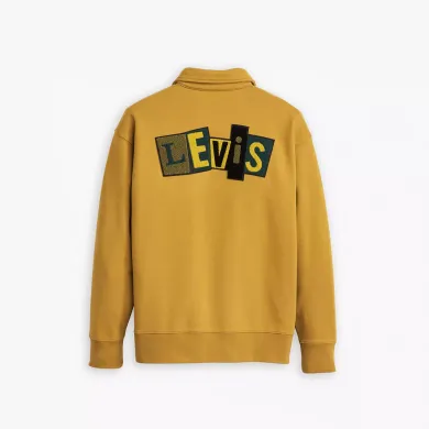 Levi's Men's Knit Skate New Quarter Zip Neutrals STREET WEAR