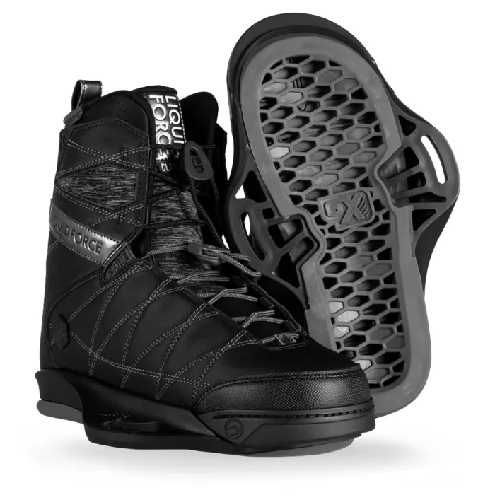 Liquid Force Men's Wakeboard Boots Classic 6x Black WATER SPORTS Liquid Force Men's Wakeboard Boots Classic 6x Black WATER SPORTS