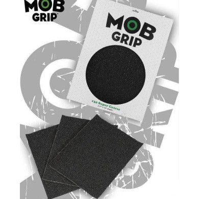 MOB SUPER COARSE GRIT #30 GRIP TAPE PACK 3 SHEETS 11IN X 14IN