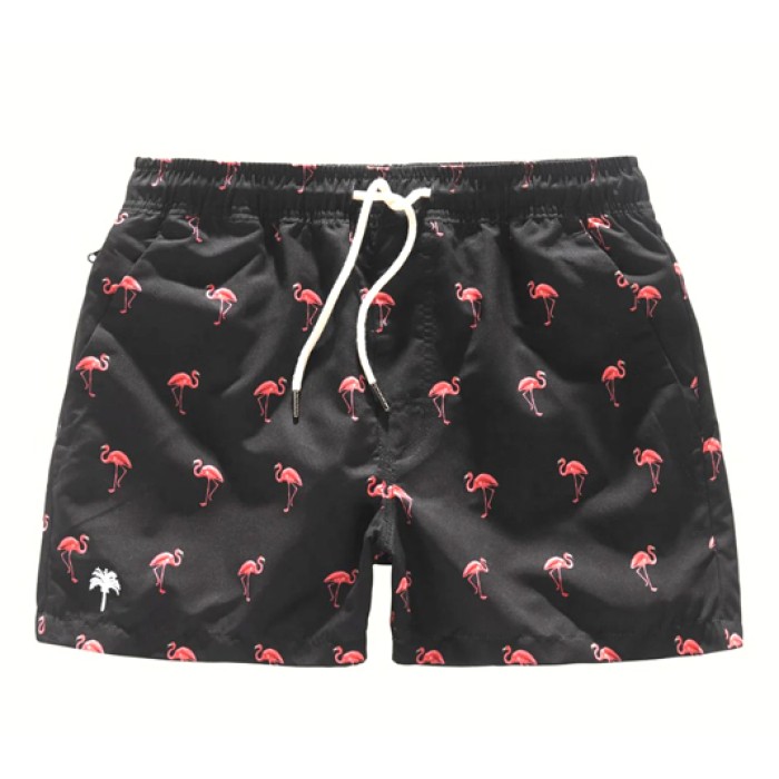 OAS Swimshort Black Flamingo OAS Swimshort Black Flamingo