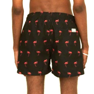 OAS Swimshort Black Flamingo OAS Swimshort Black Flamingo