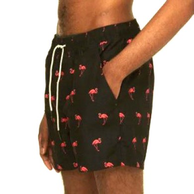 OAS Swimshort Black Flamingo OAS Swimshort Black Flamingo