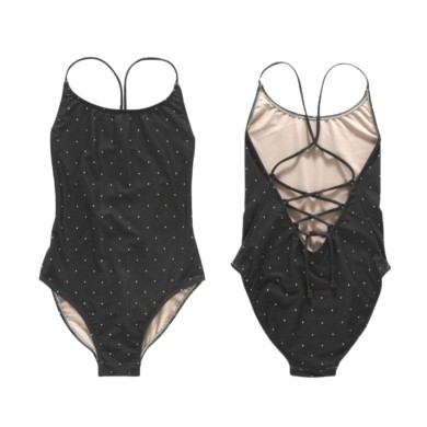 Oas Γυναικείο Μαγιό One Piece Black Polka Tie Oas Γυναικείο Μαγιό One Piece Black Polka Tie