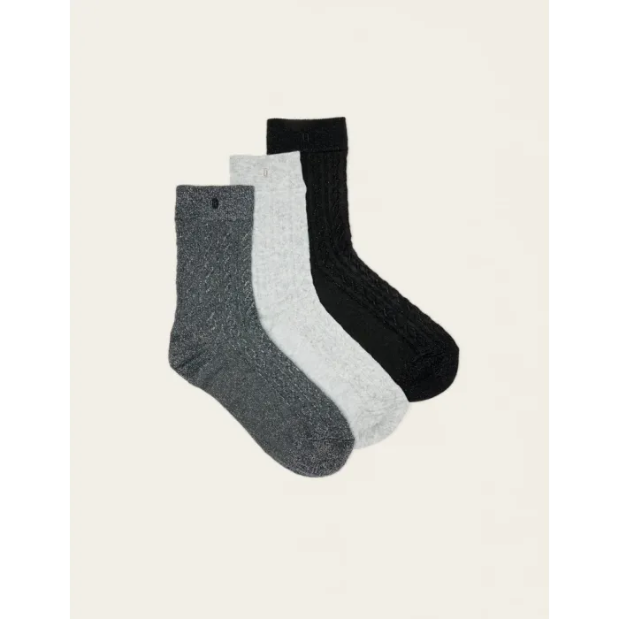 Odaje Women's Socks Fantaisie Torsades 3-Pack ΑΞΕΣΟΥΑΡ