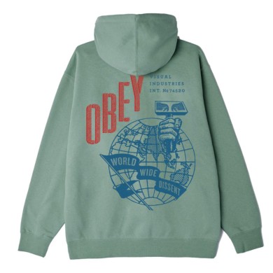 Obey Women's Hoodie Hammer Globe Premium