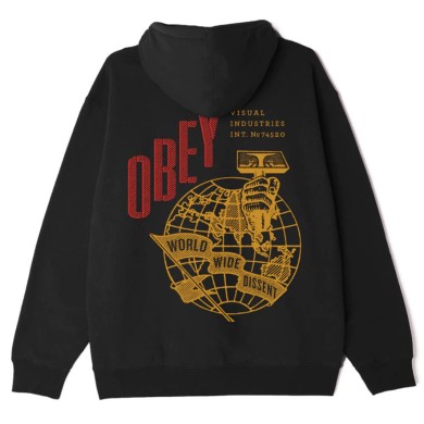 Obey Women's Hoodie Hammer Globe Premium