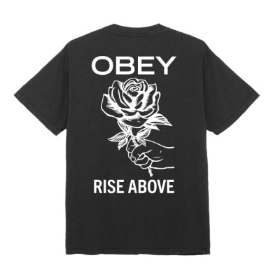 Obey S/S T-Shirt Rise Above Rose Classic Pigment