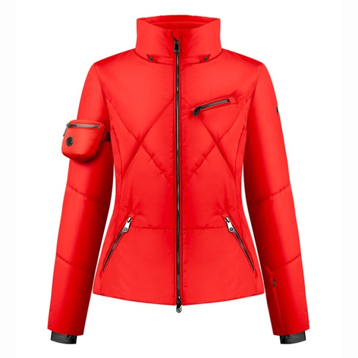 Poivre Blanc Women's Ski Jacket Strech Scarlet Red SNOW WEAR