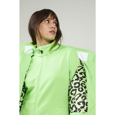 Poivre Blanc Women's Stretch Ski Jacket with Detachable Hood Green Jackets