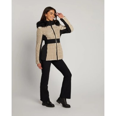 Poivre Blanc Women's Hybrid Belted Ski Jacket Poivre Blanc Women's Hybrid Belted Ski Jacket