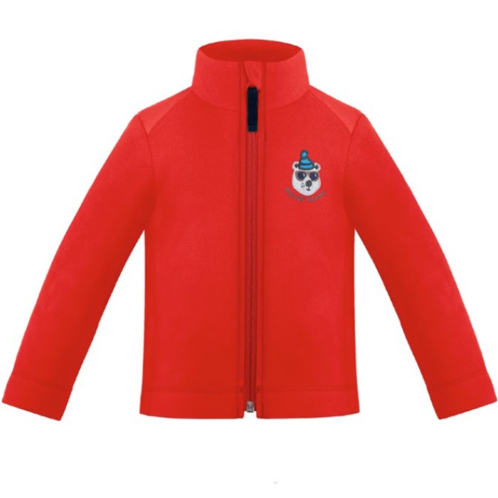 POIVRE BLANC BBBY FLEECE SWEATER RED POIVRE BLANC BBBY FLEECE SWEATER RED