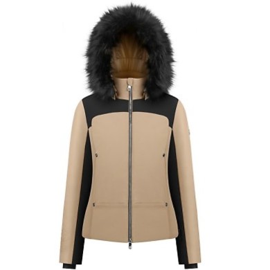 Poivre Blanc Women's Softshell Ski Jacket with Synthetic Fur Jackets