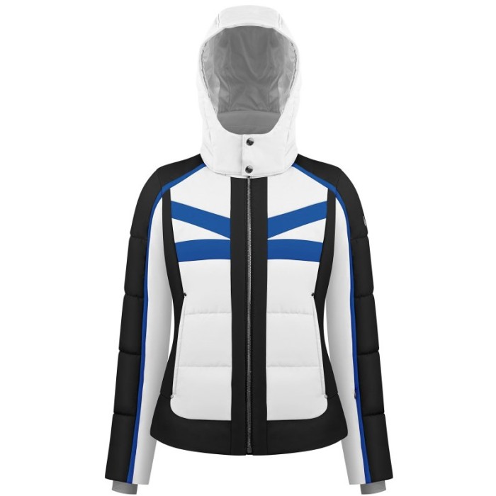 Poivre Blanc Women's Mechanical Strech Ski Jacket Black / White SNOW WEAR Poivre Blanc Women's Mechanical Strech Ski Jacket Black / White SNOW WEAR